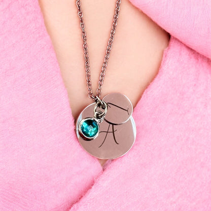 Collar con Cristal Mes de Nacimiento